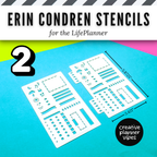 Erin Condren "LifePlanner" Stencils &amp; Spiral Inserts - Stencil 2 image