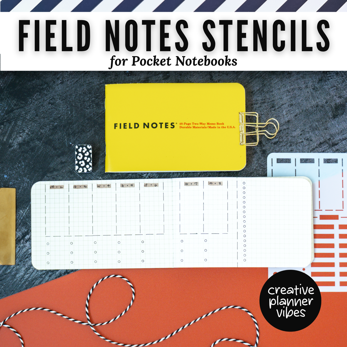 Field Notes Pocket Size Stencils