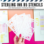 Sterling Ink B5 Planner Stencils