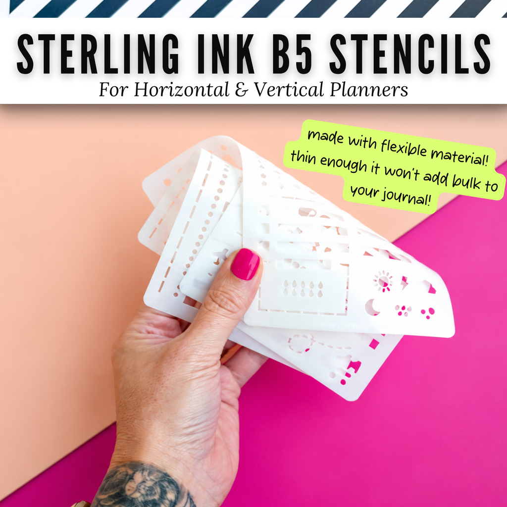 Sterling Ink B5 Planner Stencils