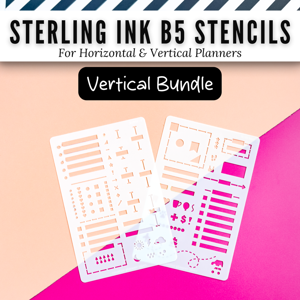 Sterling Ink B5 Planner Stencils