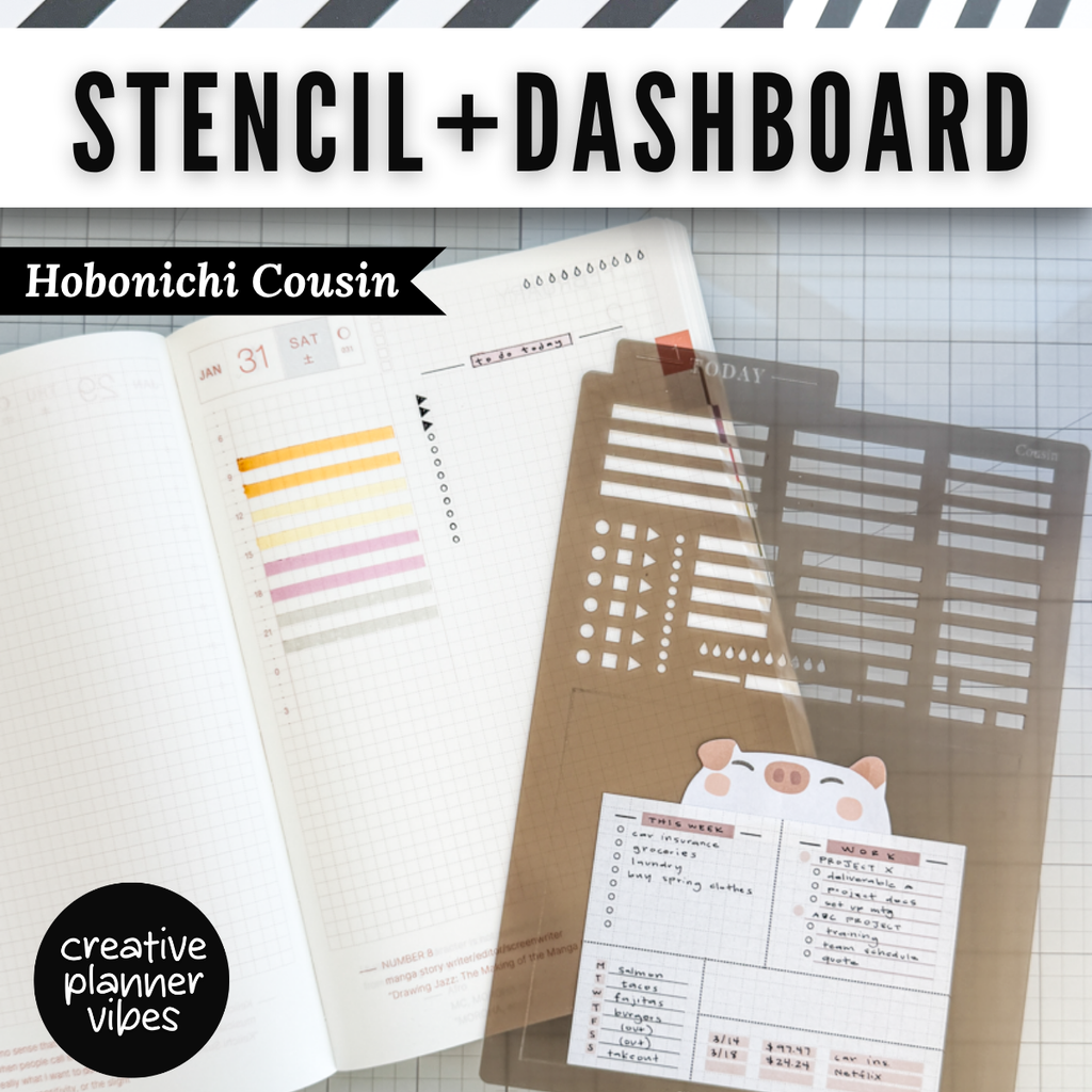 Hobonichi Weeks & Cousin Stencil + Dashboard for Planners image 6