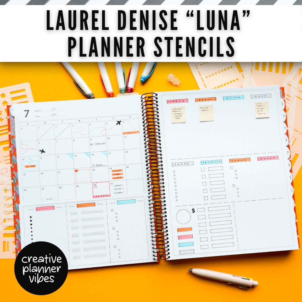 Laurel Denise "Luna" Large Planner Stencils image 6