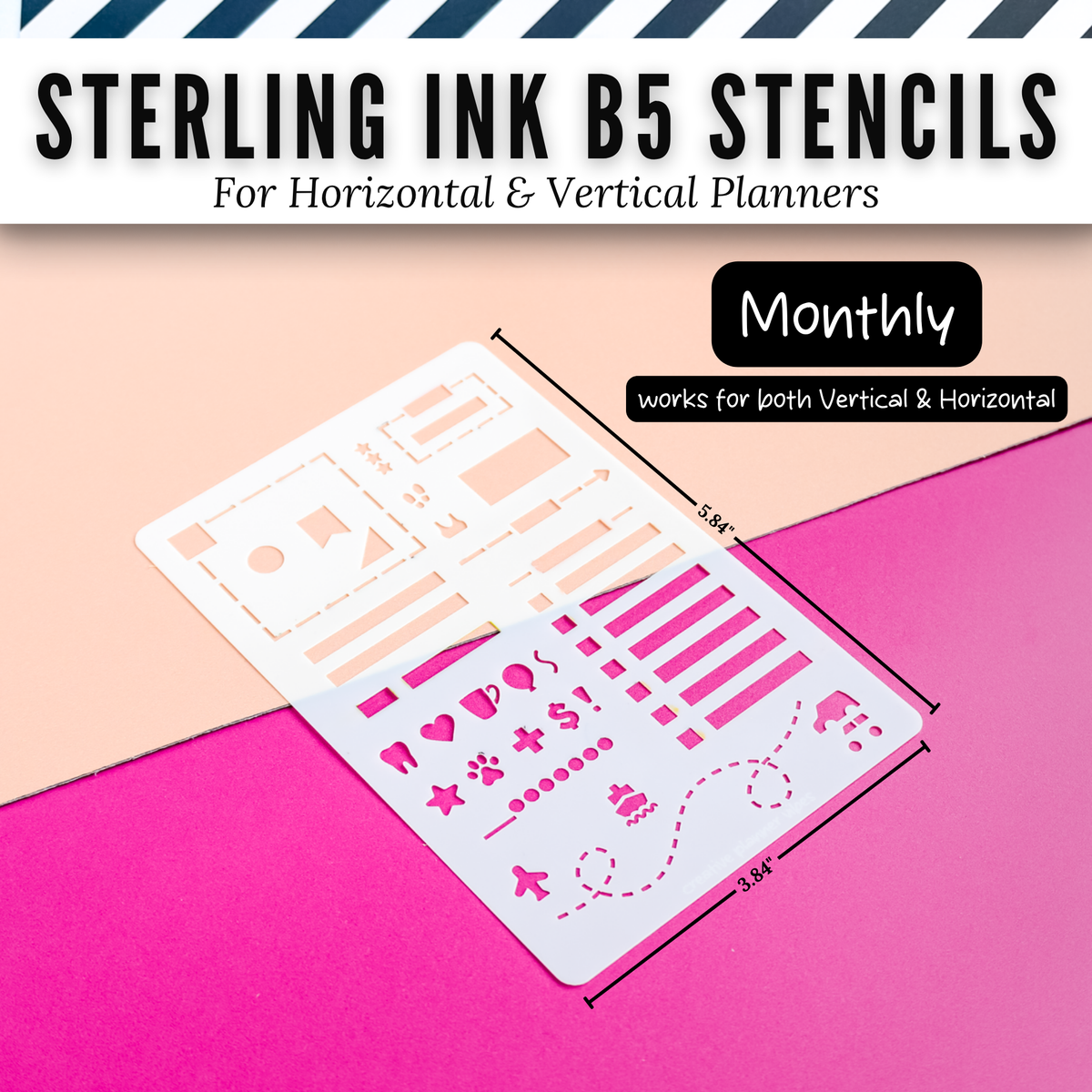 Sterling Ink B5 Planner Stencils