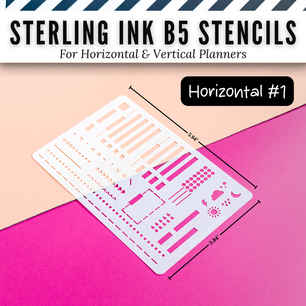 Sterling Ink B5 Planner Stencils