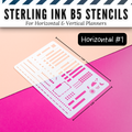 Sterling Ink B5 Planner Stencils