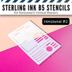 Sterling Ink B5 Planner Stencils