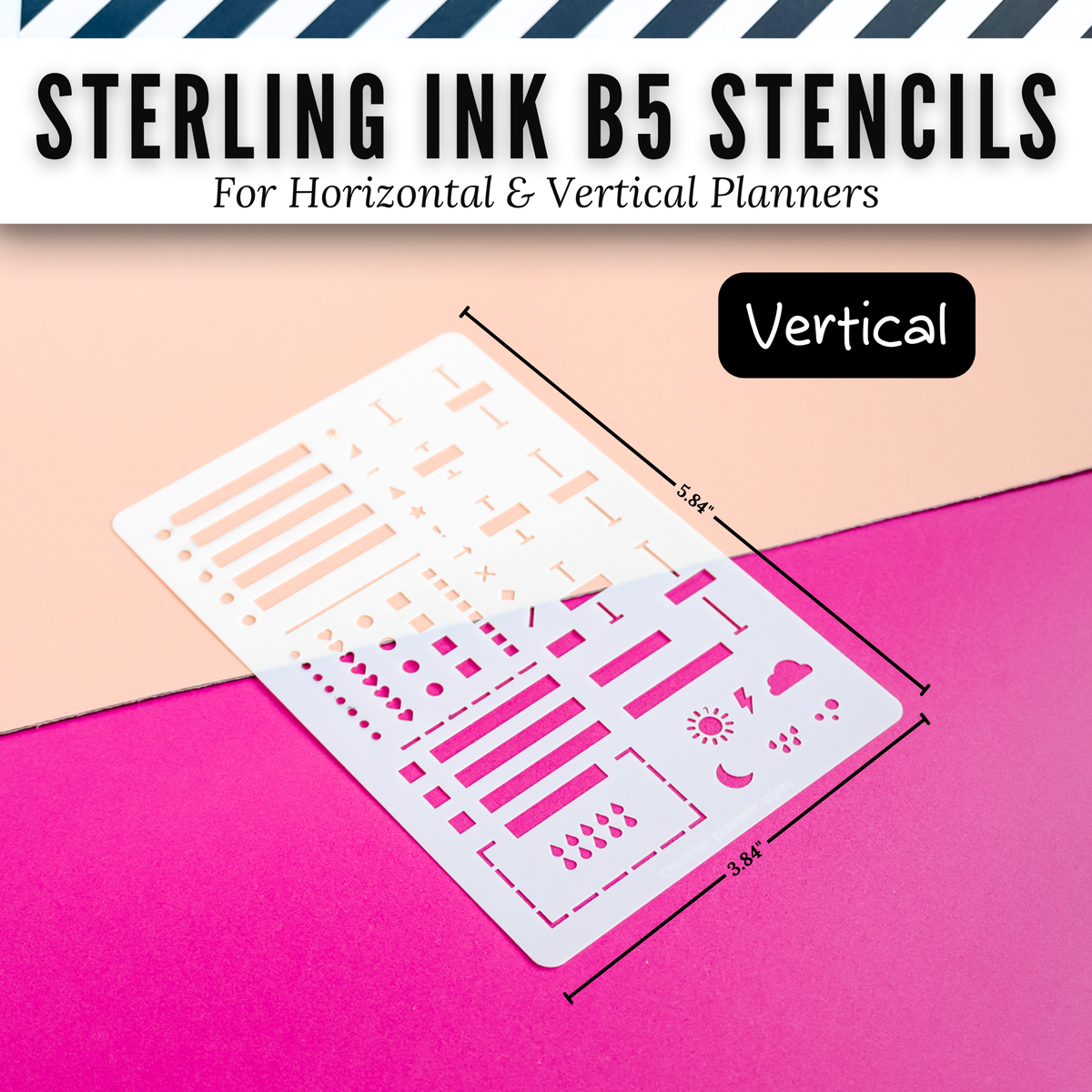 Sterling Ink B5 Planner Stencils