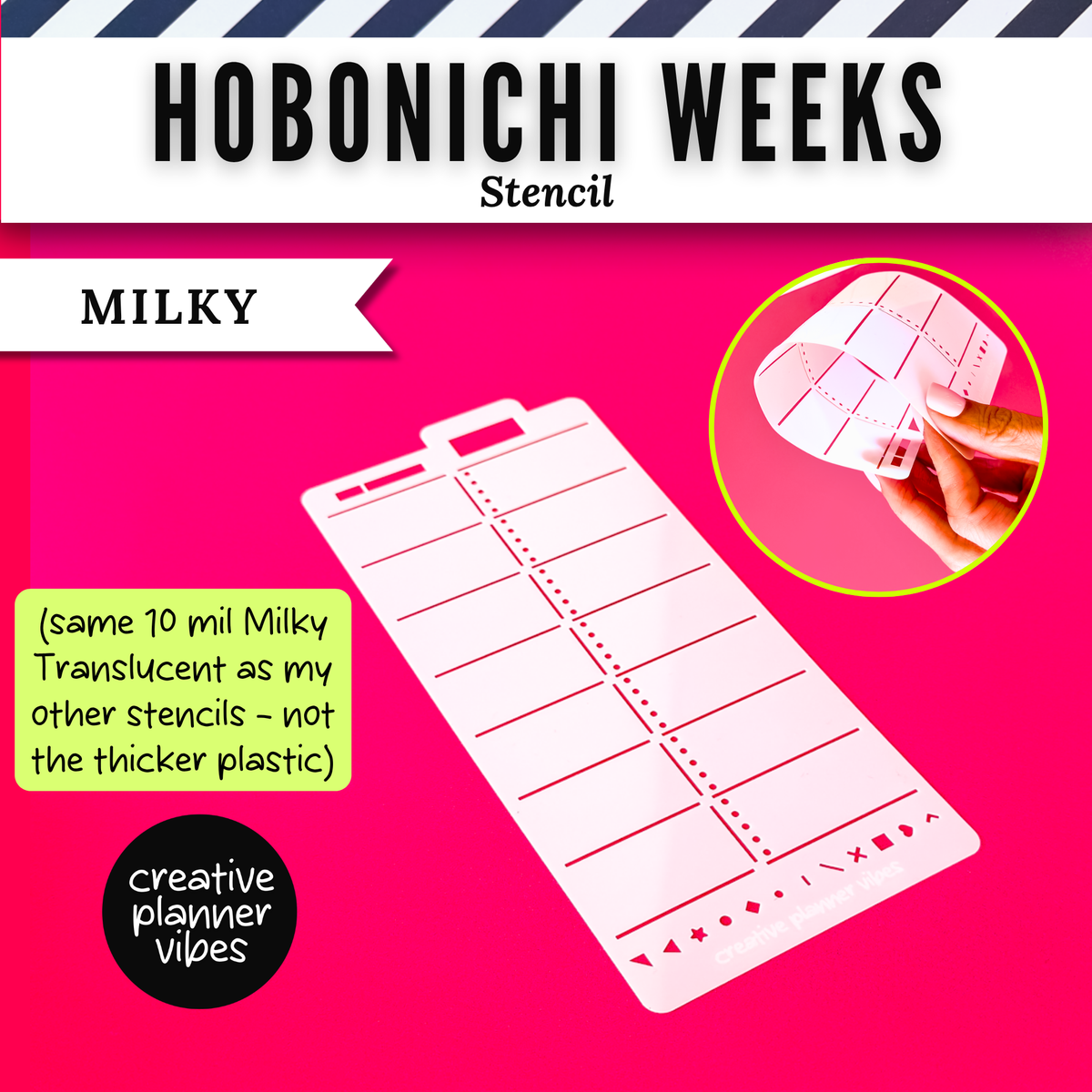 Hobonichi Weeks Plastic Stencil