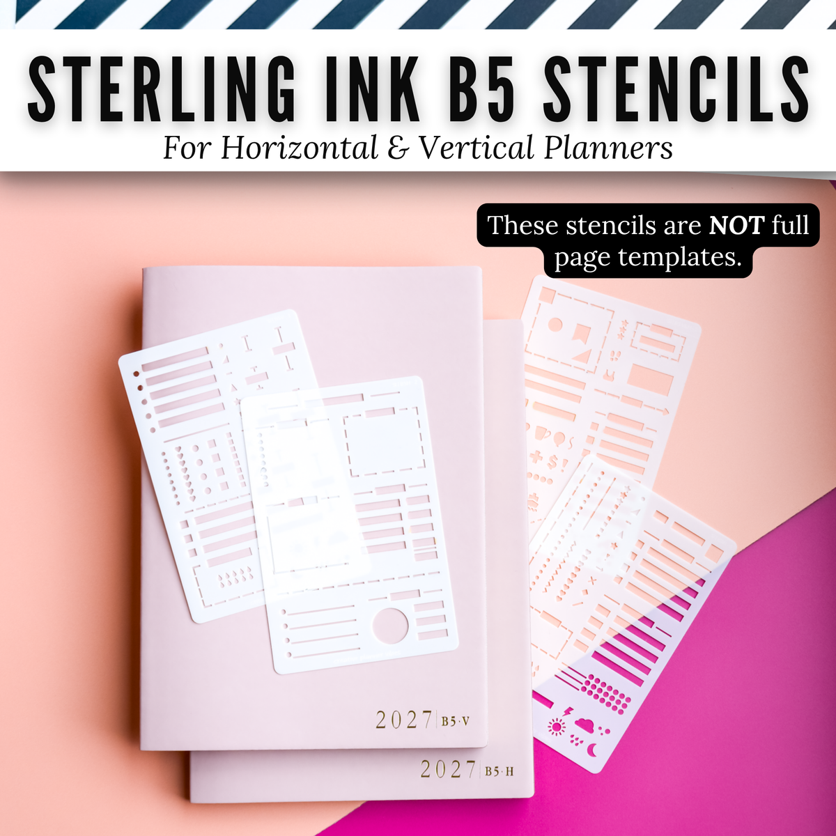 Sterling Ink B5 Planner Stencils