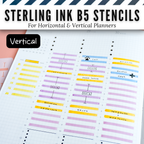 Sterling Ink B5 Planner Stencils