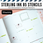 Sterling Ink B5 Planner Stencils