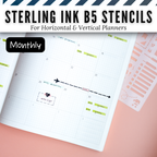 Sterling Ink B5 Planner Stencils