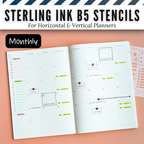 Sterling Ink B5 Planner Stencils