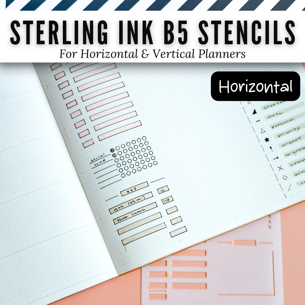 Sterling Ink B5 Planner Stencils