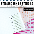 Sterling Ink B5 Planner Stencils