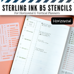 Sterling Ink B5 Planner Stencils