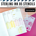 Sterling Ink B5 Planner Stencils