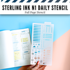 Sterling Ink N1 Daily Planner Stencil