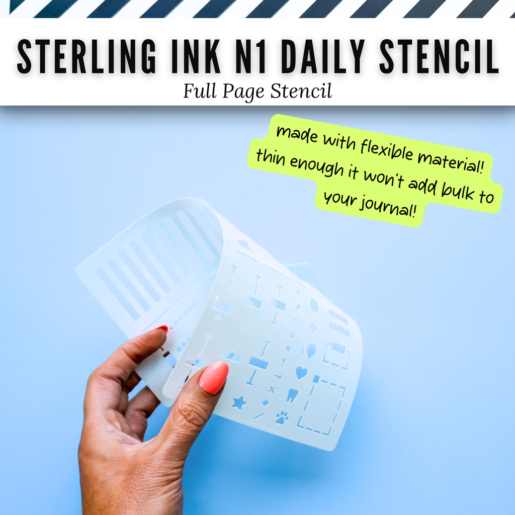 Sterling Ink N1 Daily Planner Stencil