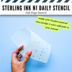 Sterling Ink N1 Daily Planner Stencil