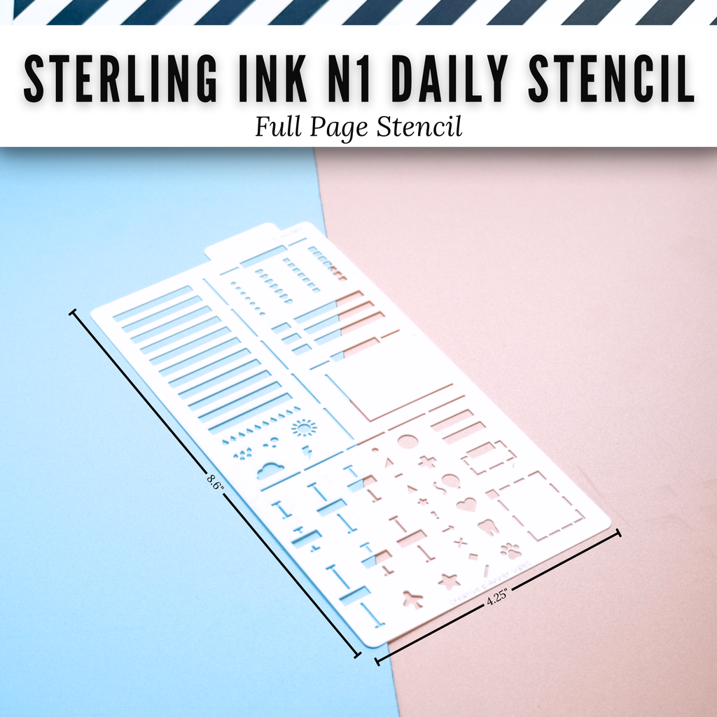 Sterling Ink N1 Daily Planner Stencil
