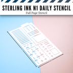 Sterling Ink N1 Daily Planner Stencil