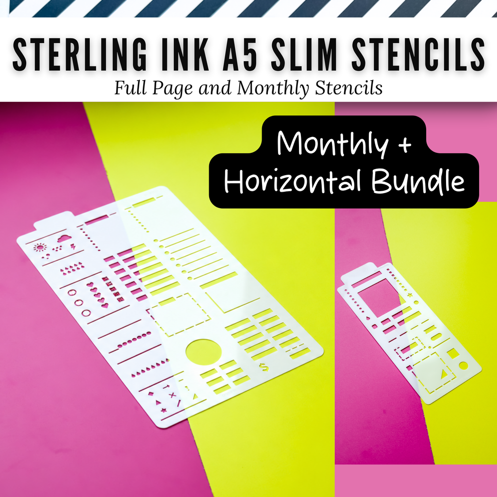 Sterling Ink A5 Slim Planner Stencils