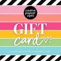 Creative Planner Vibes E-Gift Card