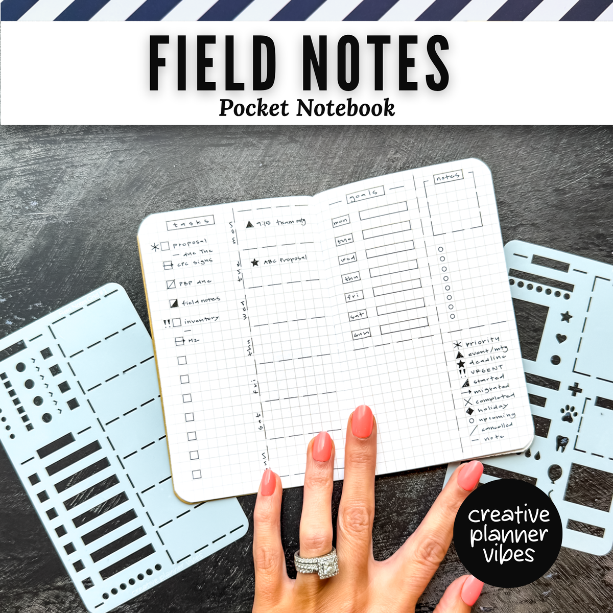 Field Notes Pocket Size Stencils