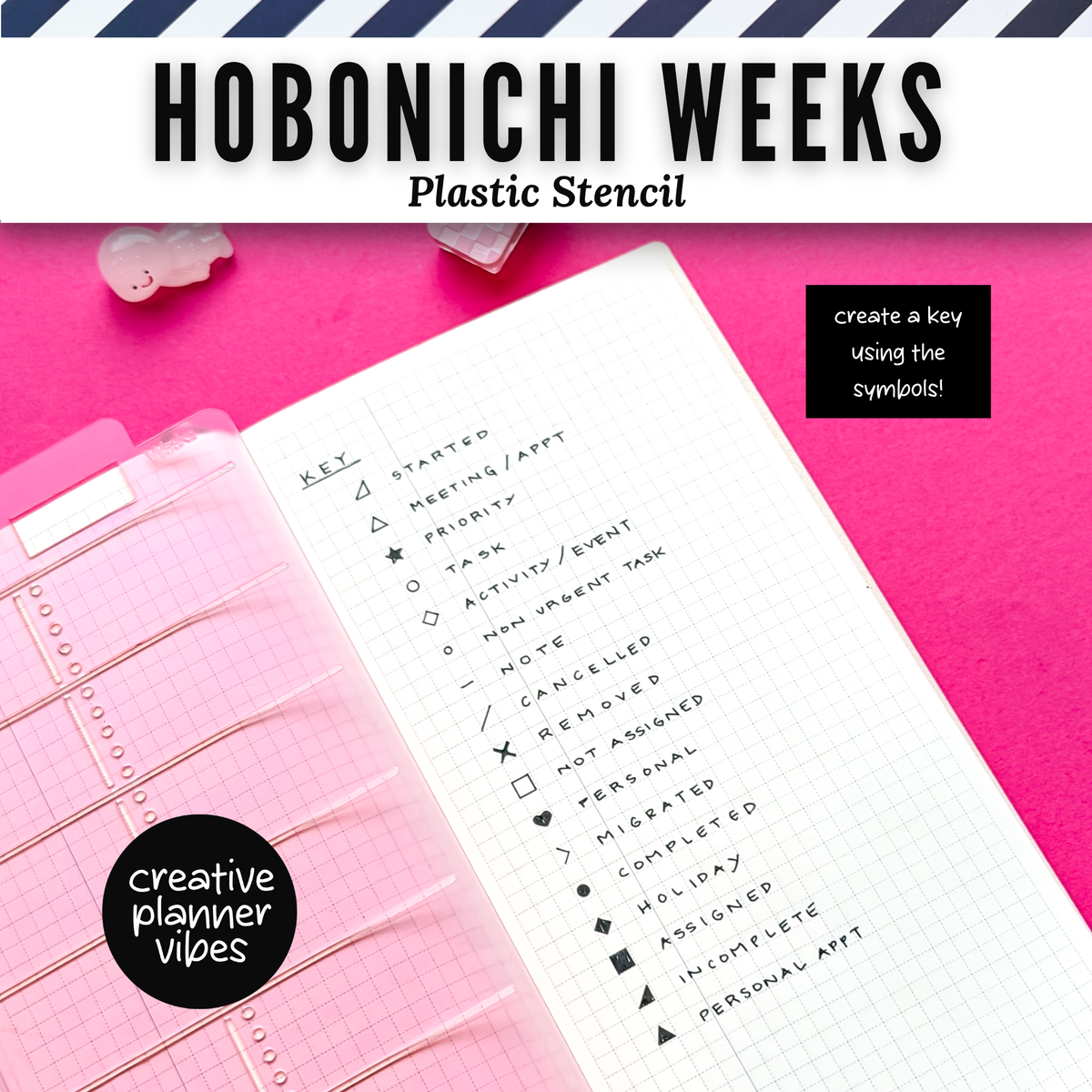 Hobonichi Weeks Plastic Stencil