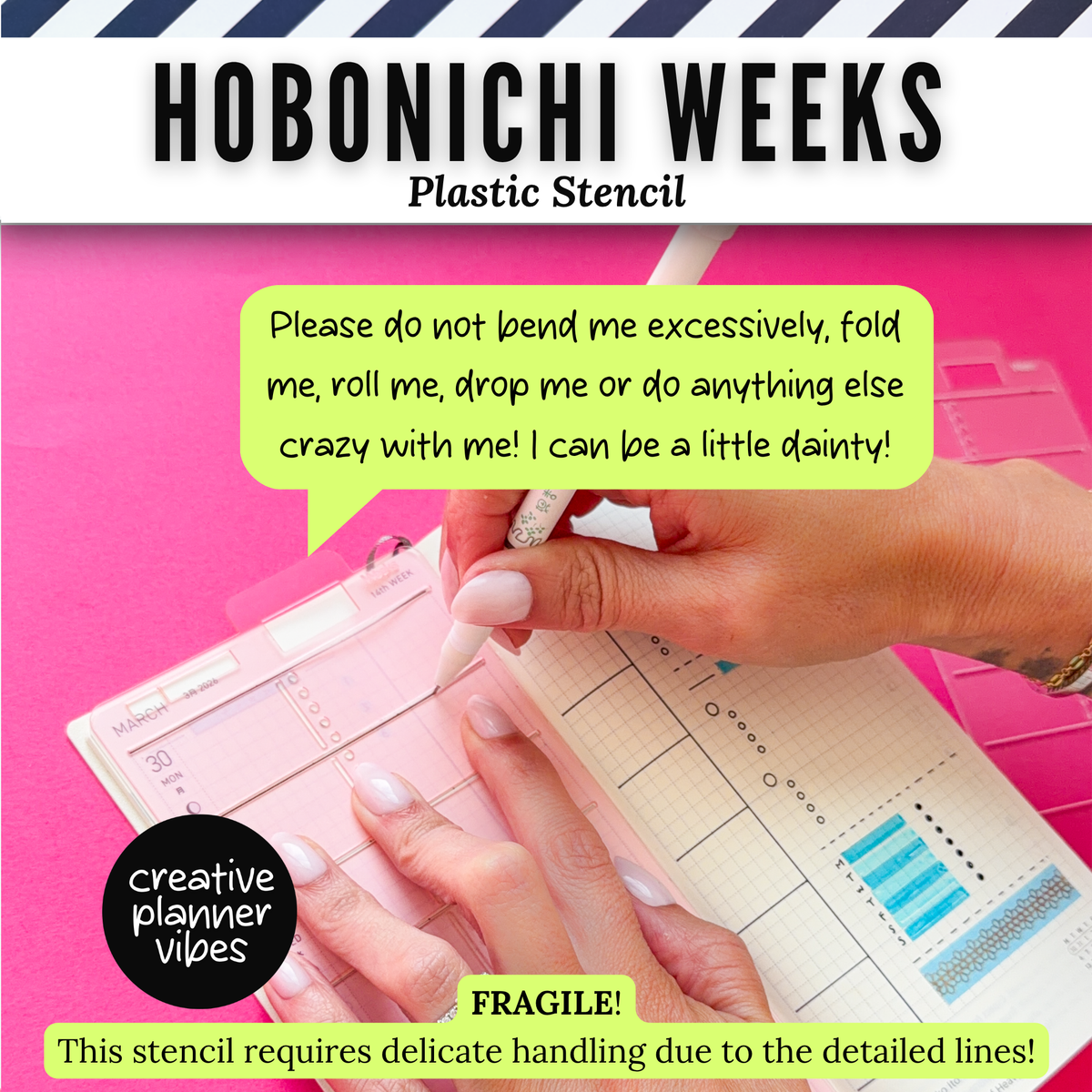 Hobonichi Weeks Plastic Stencil
