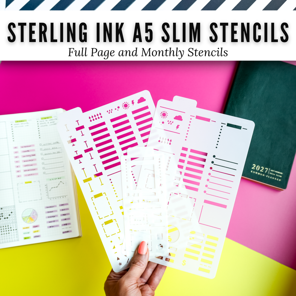 Sterling Ink A5 Slim Planner Stencils