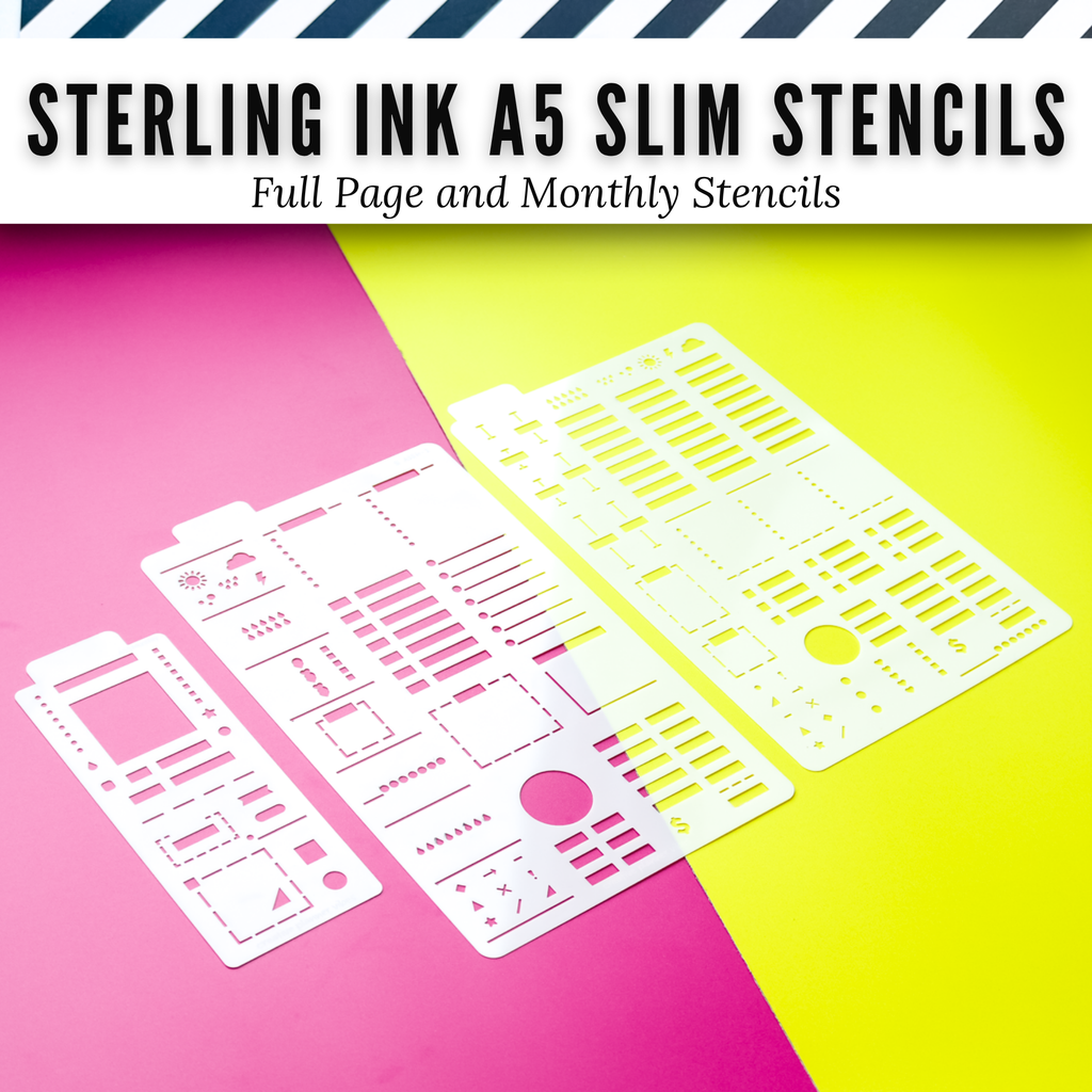 Sterling Ink A5 Slim Planner Stencils