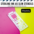 Sterling Ink A5 Slim Planner Stencils