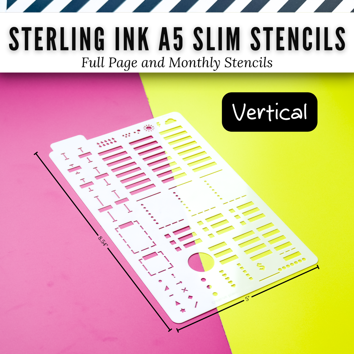 Sterling Ink A5 Slim Planner Stencils