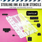 Sterling Ink A5 Slim Planner Stencils