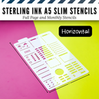 Sterling Ink A5 Slim Planner Stencils