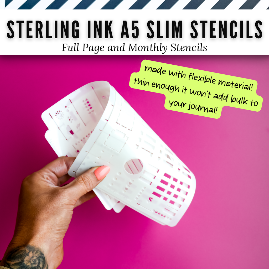 Sterling Ink A5 Slim Planner Stencils