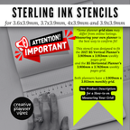 Sterling Ink B5 Planner Stencils