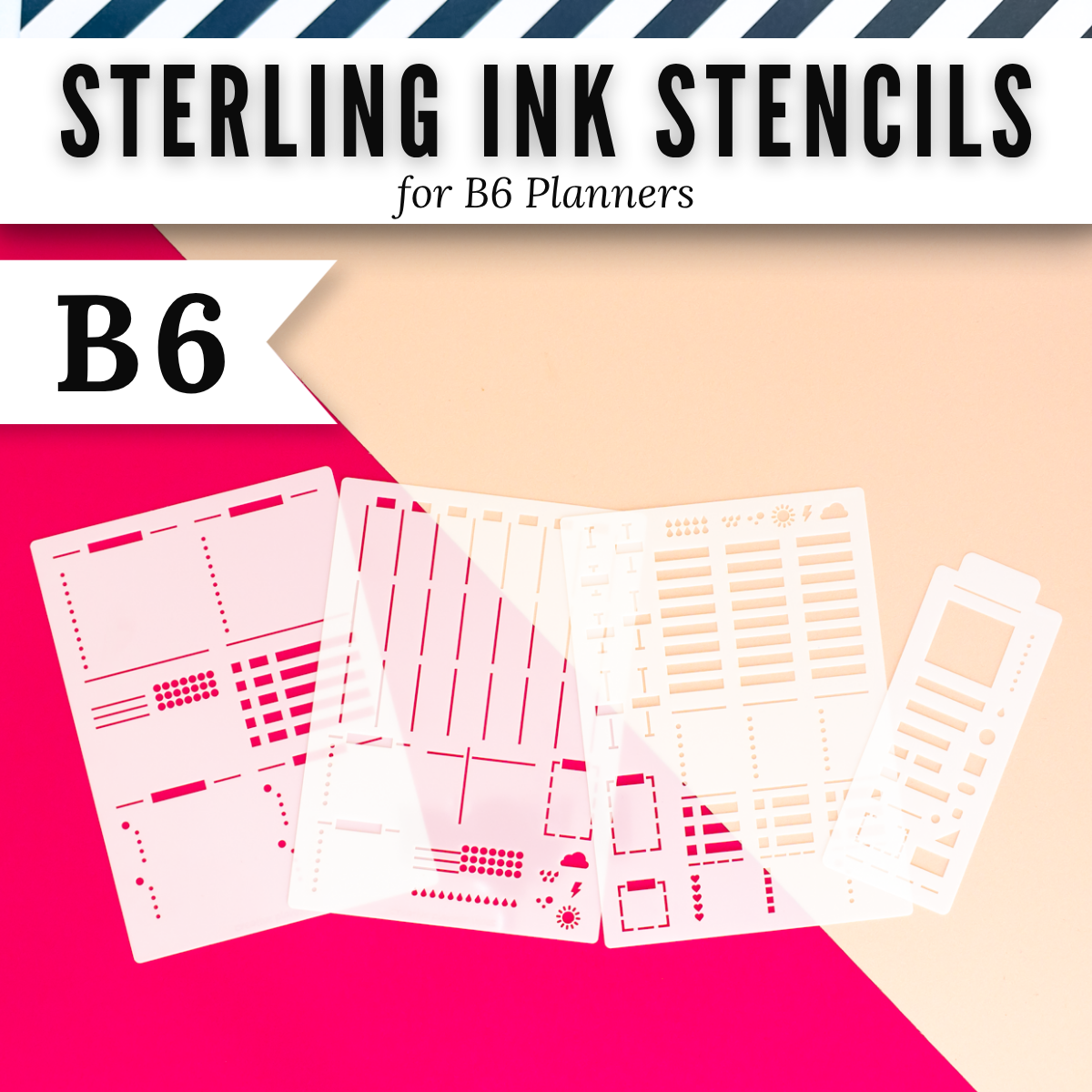 Sterling Ink B6 Planner Stencils