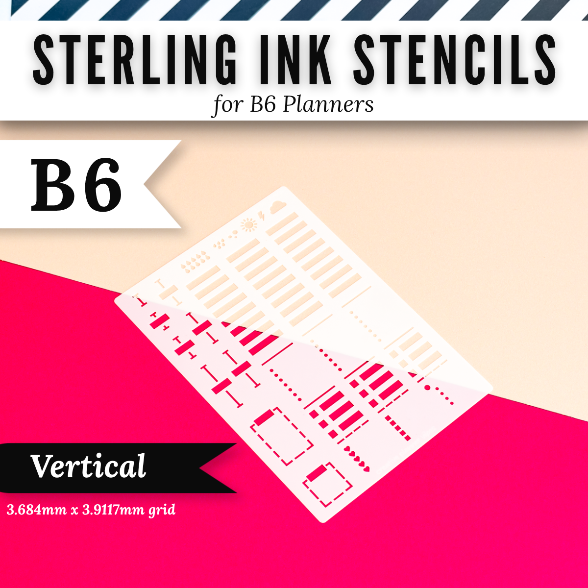 Sterling Ink B6 Planner Stencils