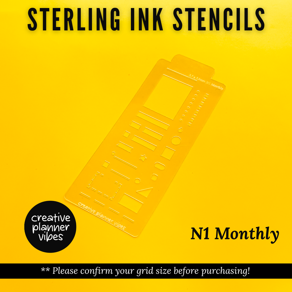 Sterling Ink N1 Planner Stencils