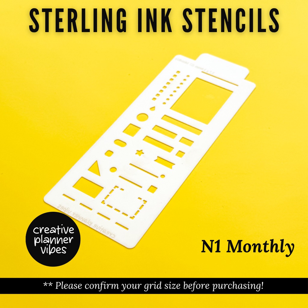 Sterling Ink N1 Planner Stencils