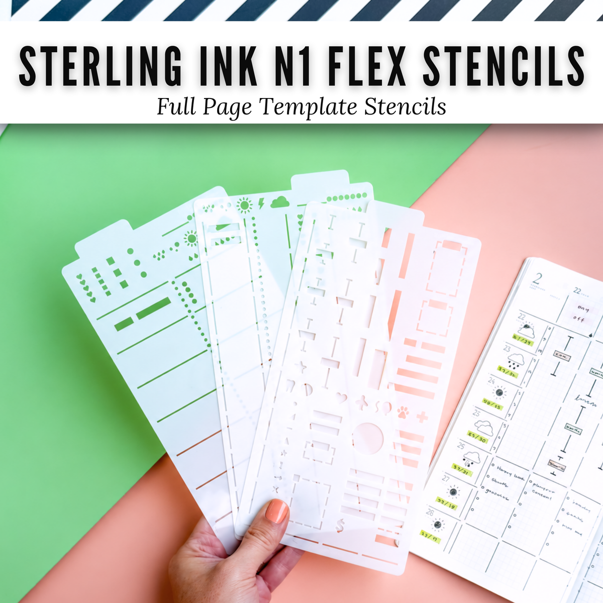 Sterling Ink N1 Flex Planner Stencils