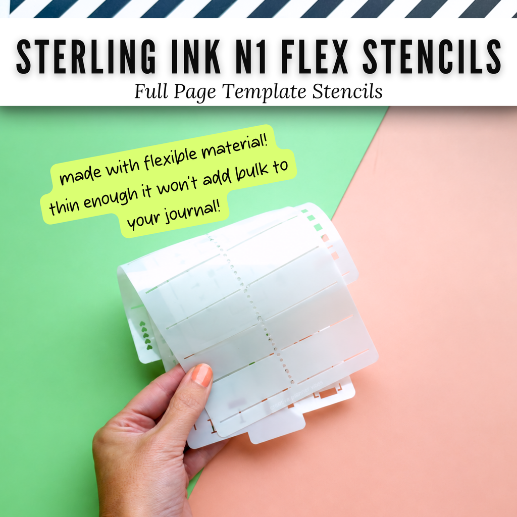 Sterling Ink N1 Flex Planner Stencils