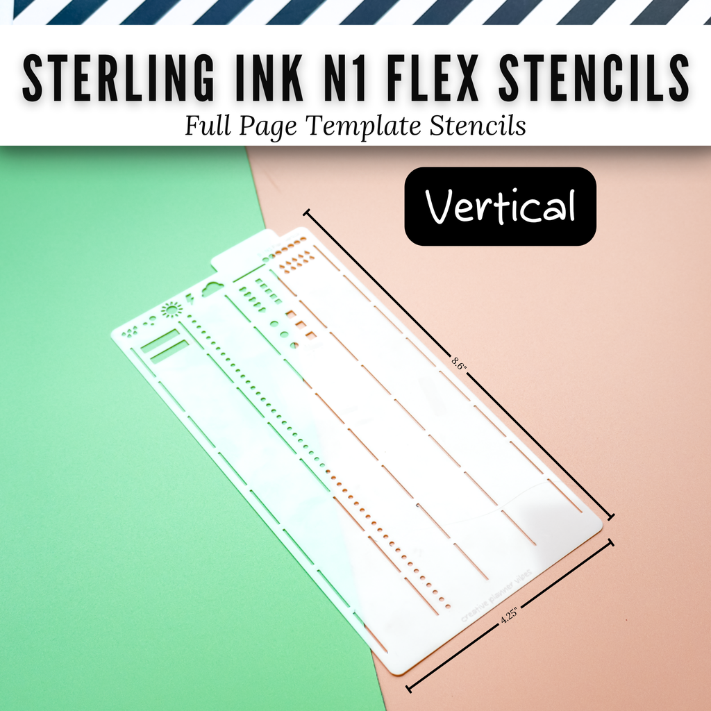 Sterling Ink N1 Flex Planner Stencils