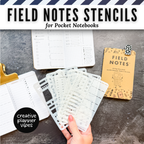 Field Notes Pocket Size Stencils