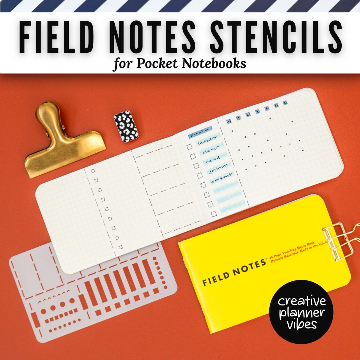 Field Notes Pocket Size Stencils