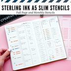 Sterling Ink A5 Slim Planner Stencils